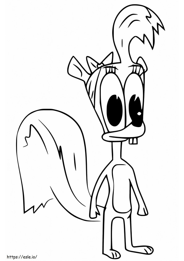 Darlene From Squirrel Boy coloring page