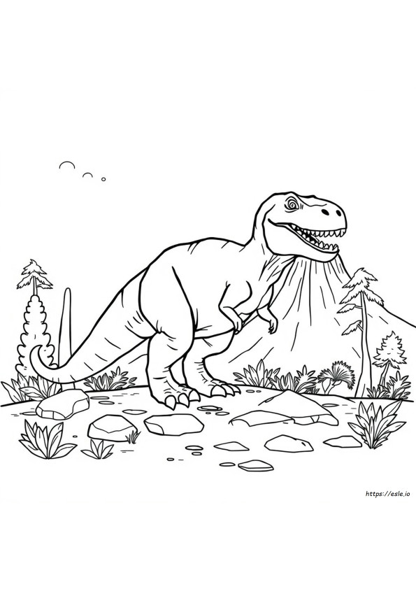 Kolorowanka Dinozaur T Rex