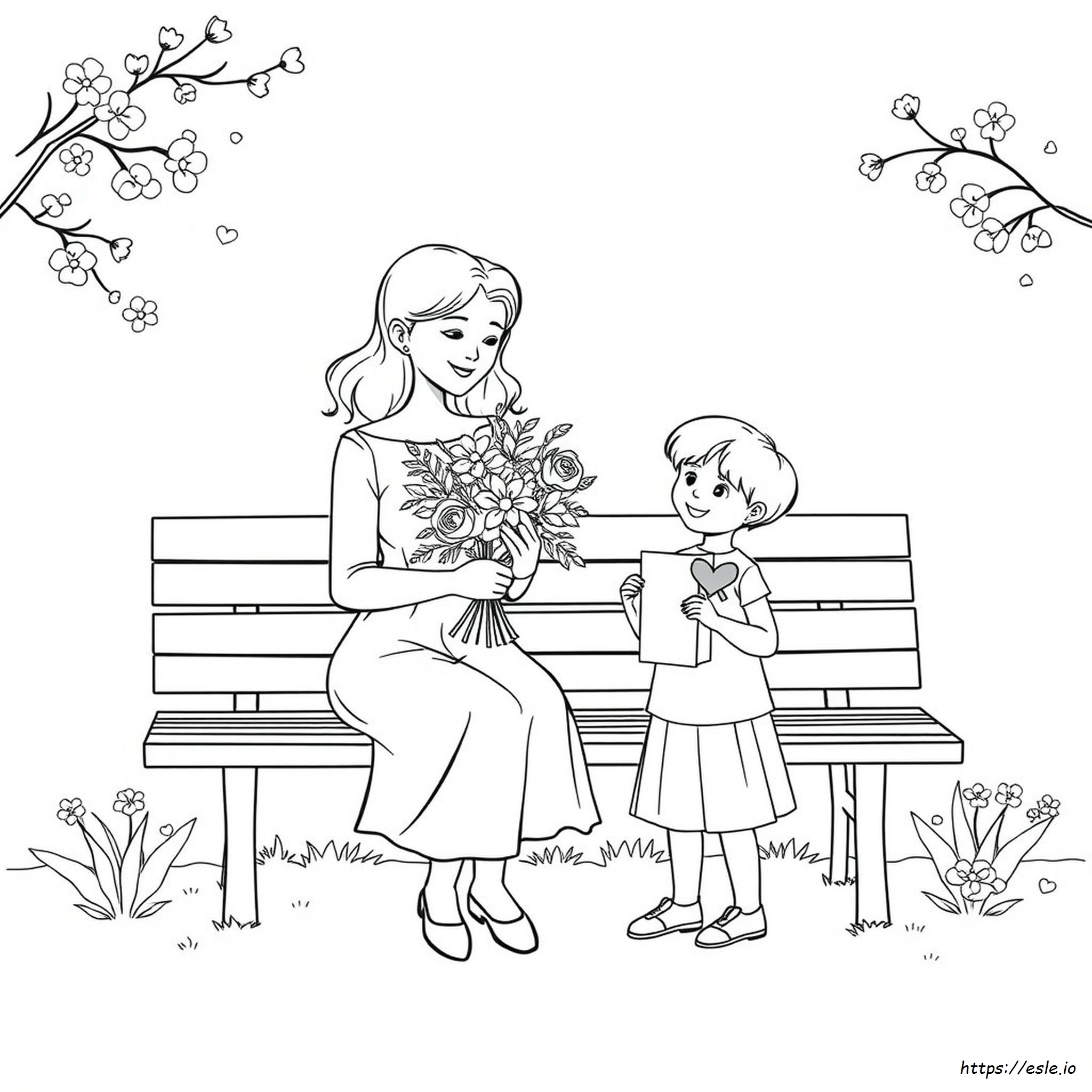 Desenho De Dia Das Mães Para Colorir