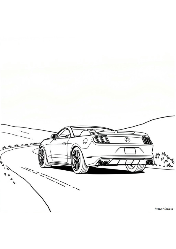 Mustang Car Coloring Pages