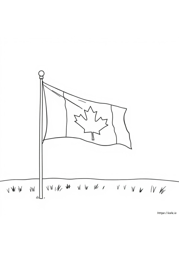Bandiera Canadese Da Colorare