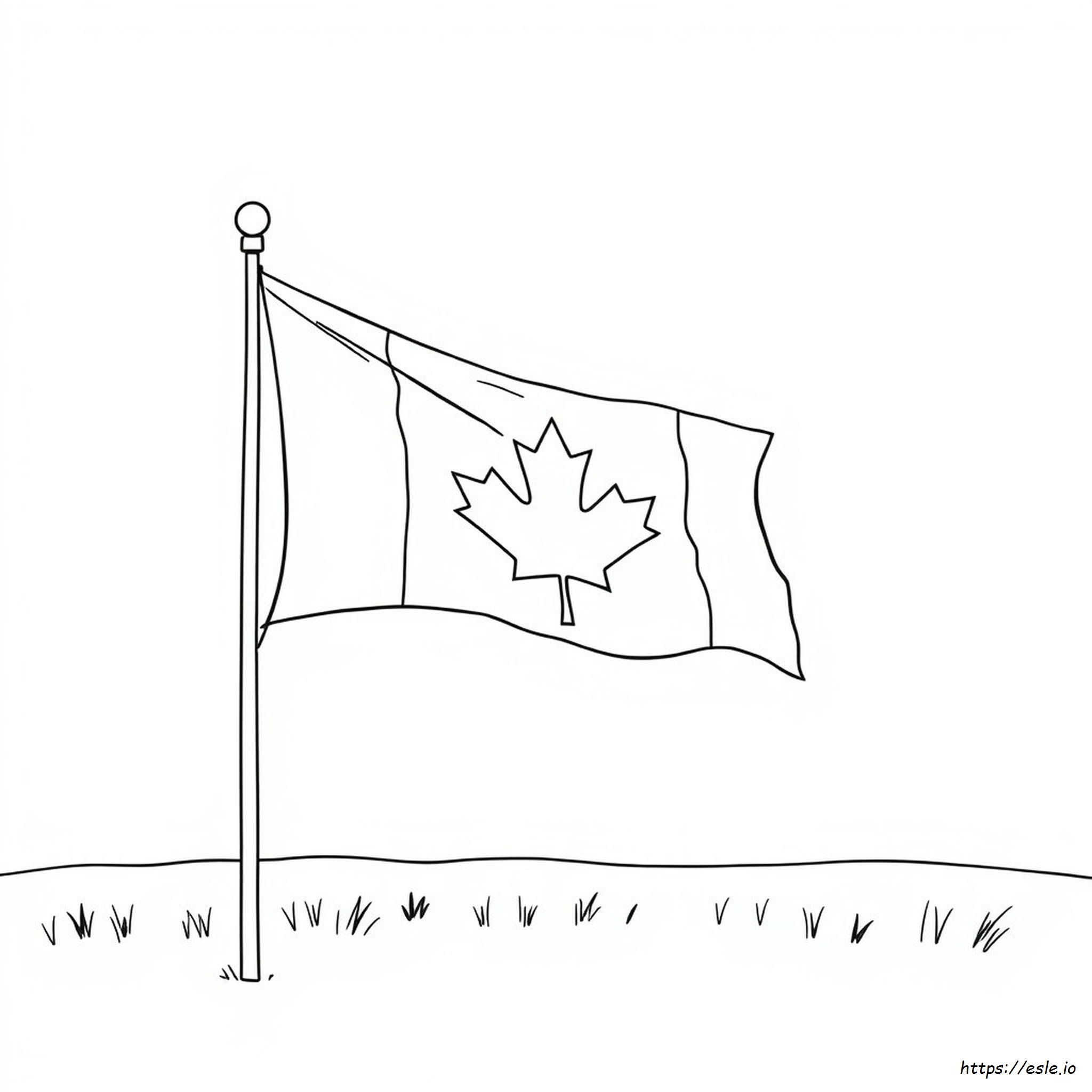 Canadese Vlag Kleurplaat kleurplaat