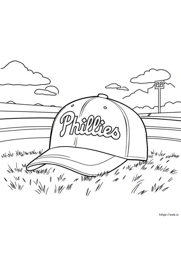 Phillies Logo Coloring Page