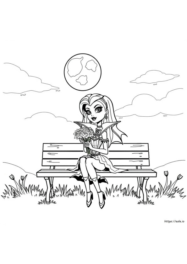 Cute Draculaura Monster High Coloring Pages