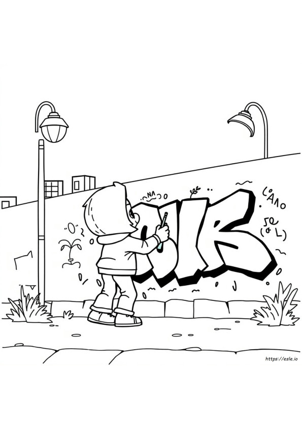 Personaggi Graffiti Da Colorare