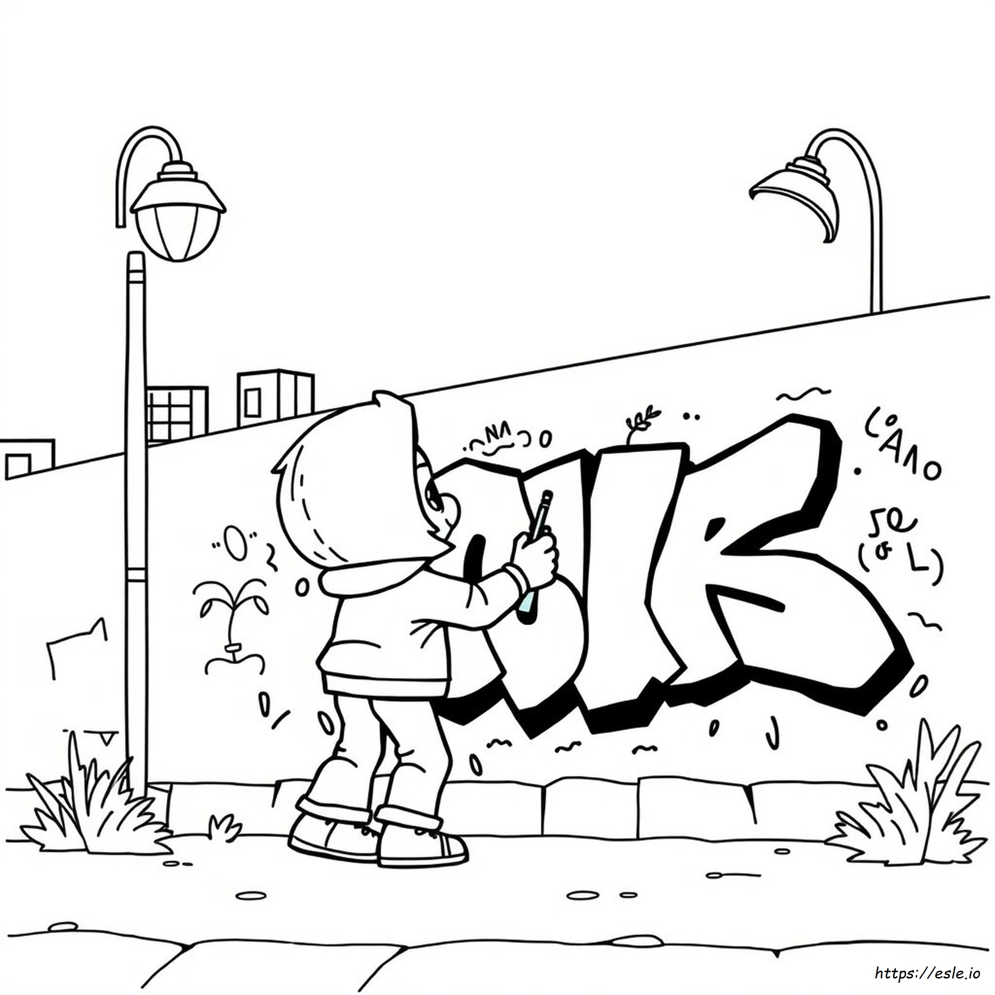 Graffiti Karakters Kleurplaten kleurplaat