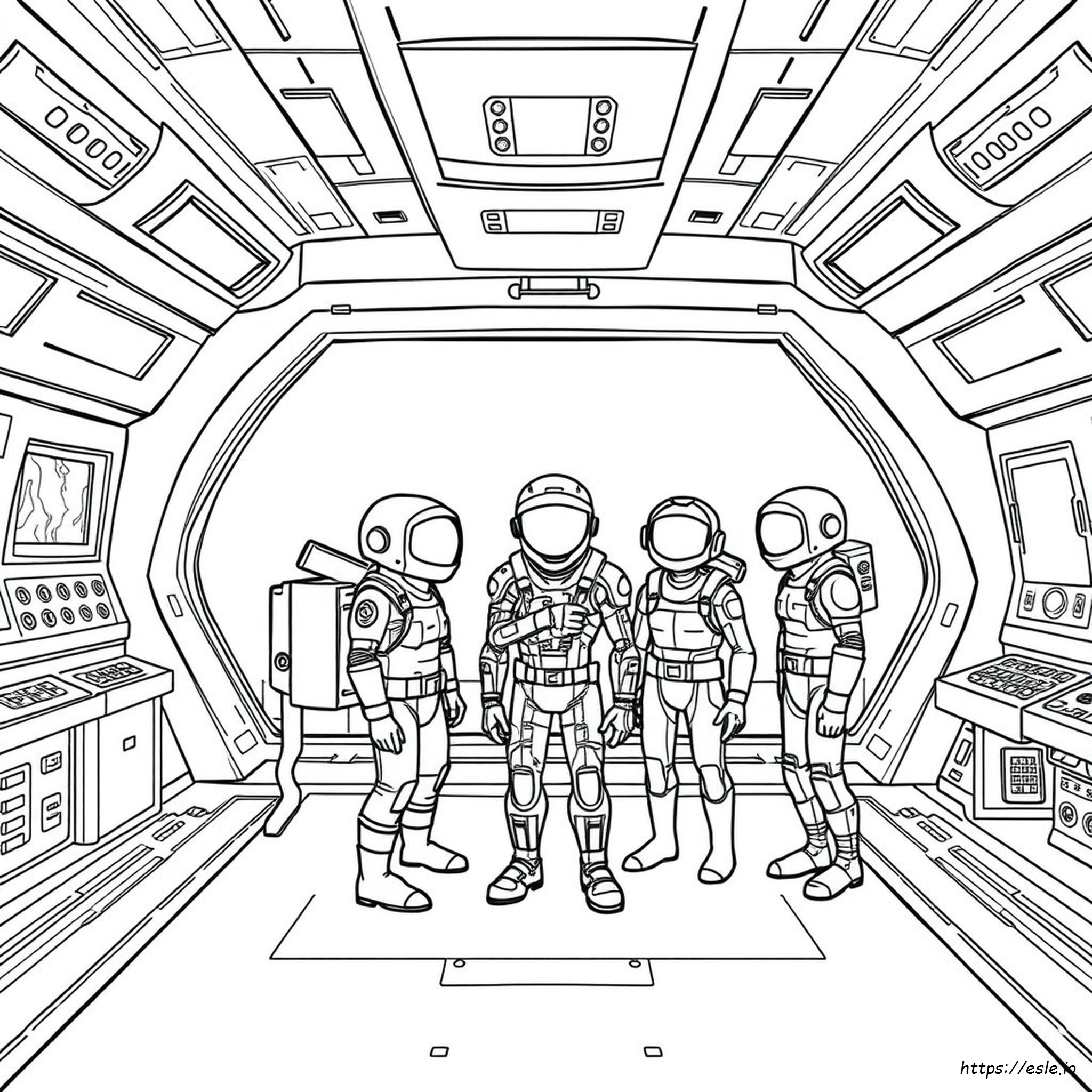 Among Us Colouring Picture