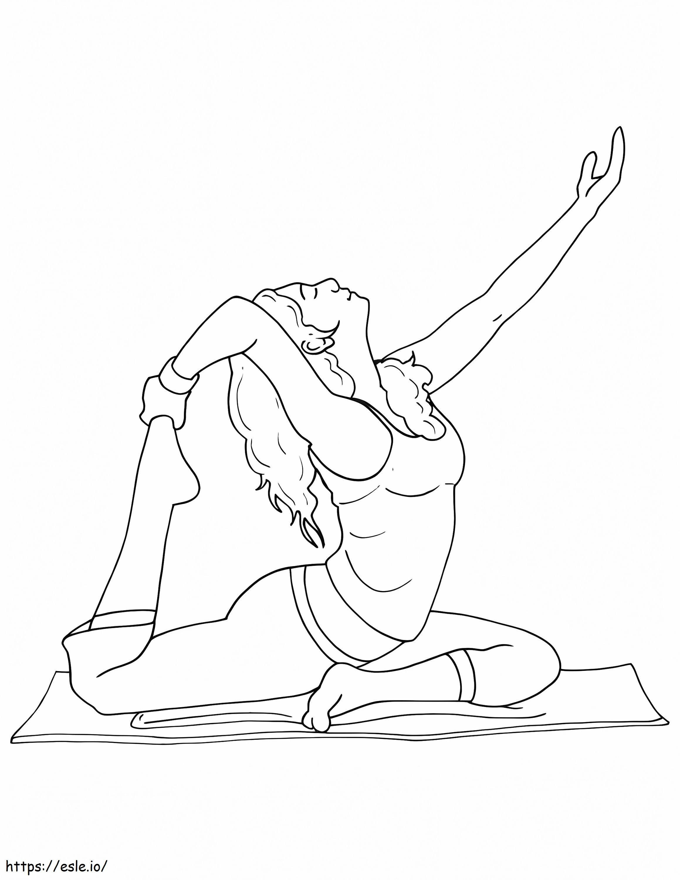Print Yoga coloring page