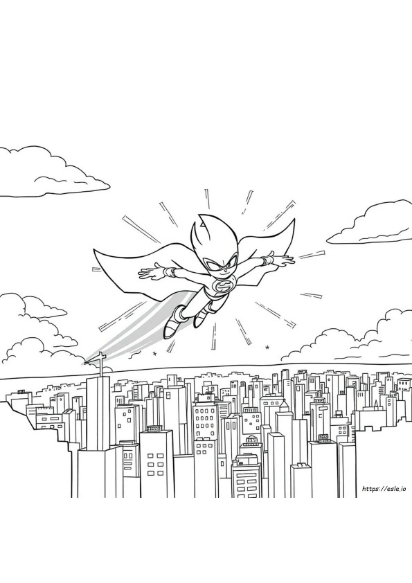 Kolorowanka Super Sonic