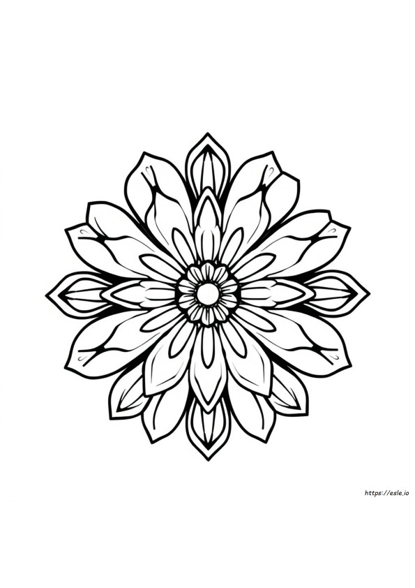 Designs De Mandalas De Flores - Mandalas Fáceis Para Colorir