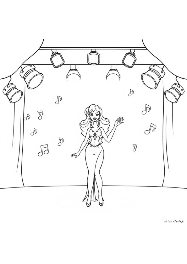 Diva Para Colorir