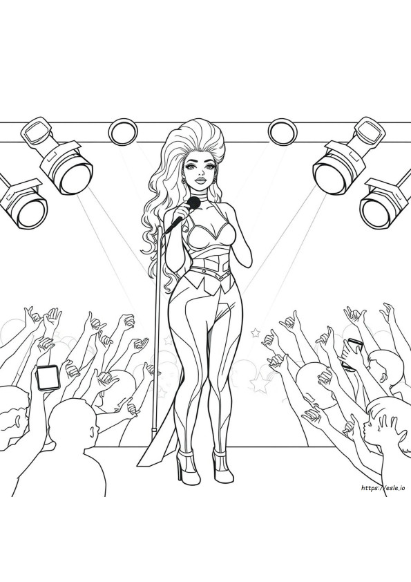 Lady Gaga Kolorowanka