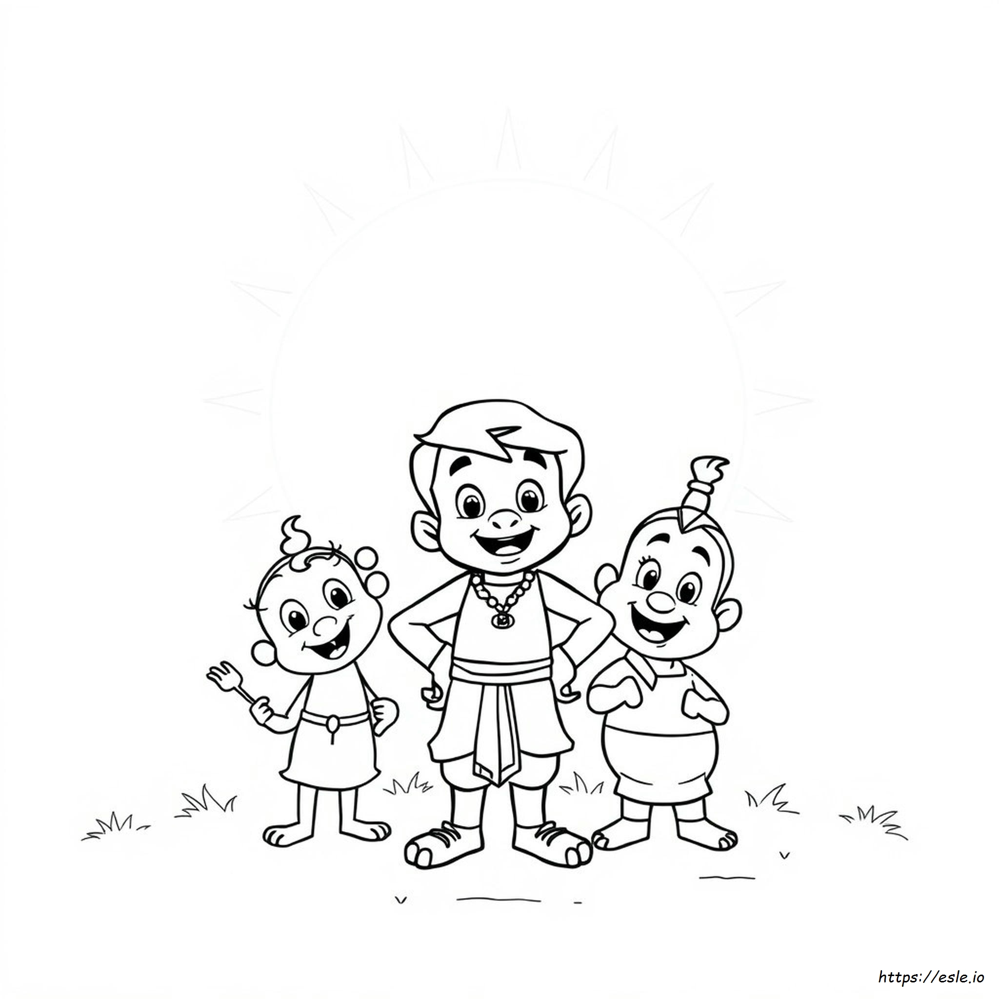 Chhota Bheem Para Colorir