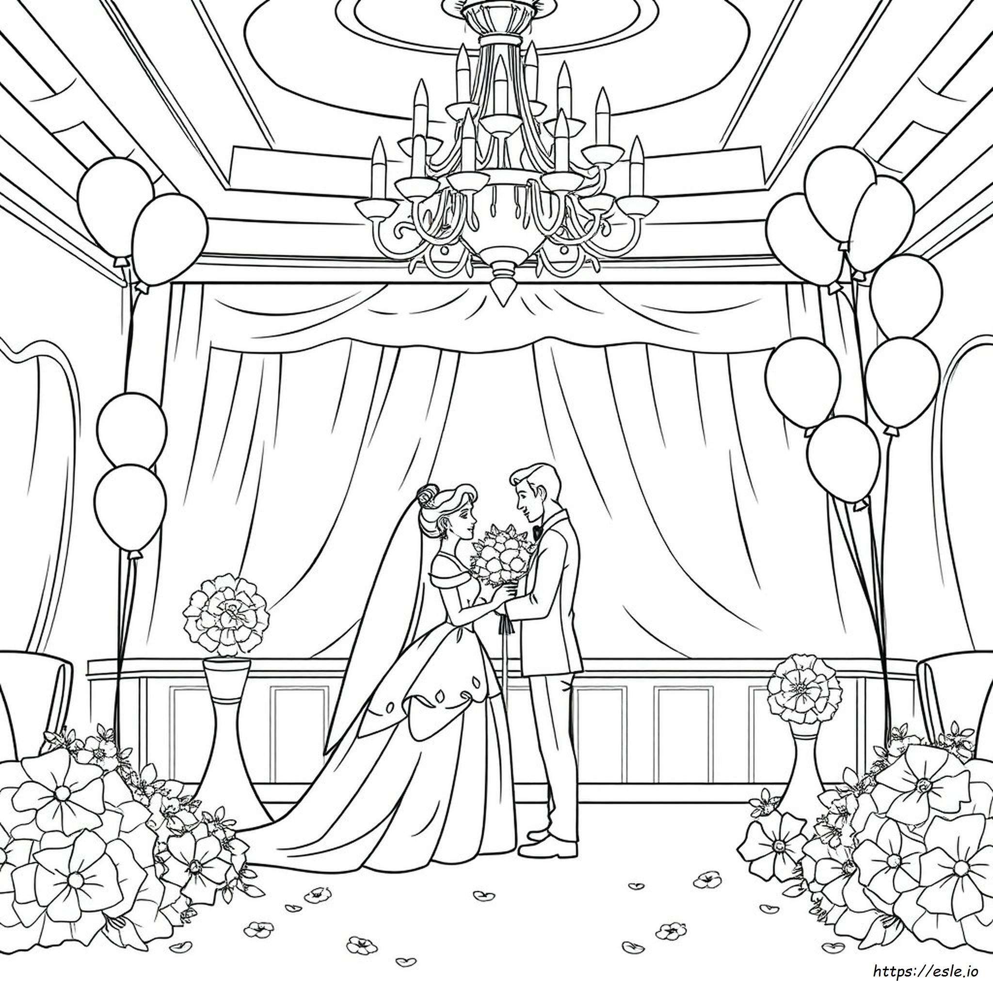 Disney Wedding Coloring Pages