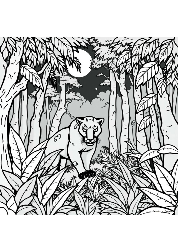 Gambar Mewarnai Black Panther