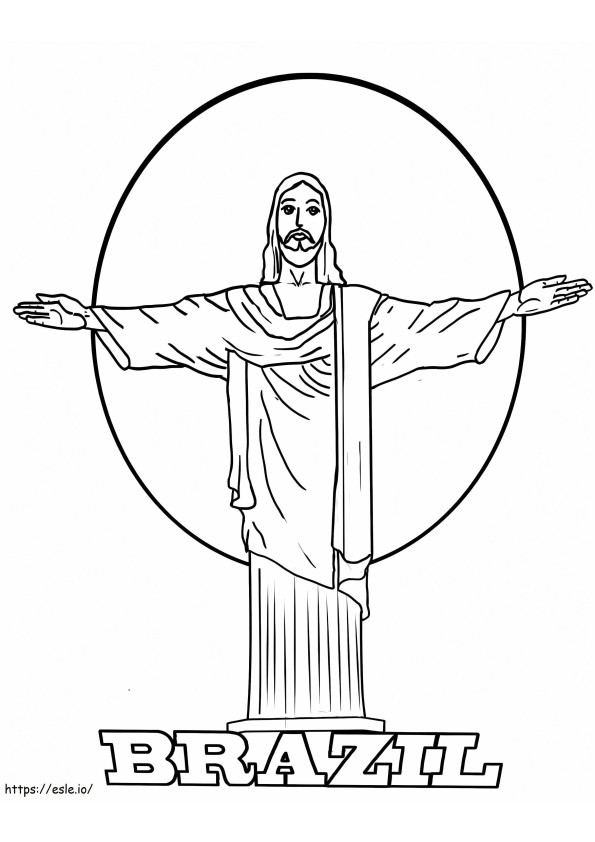 Christ The Redeemer 2 coloring page