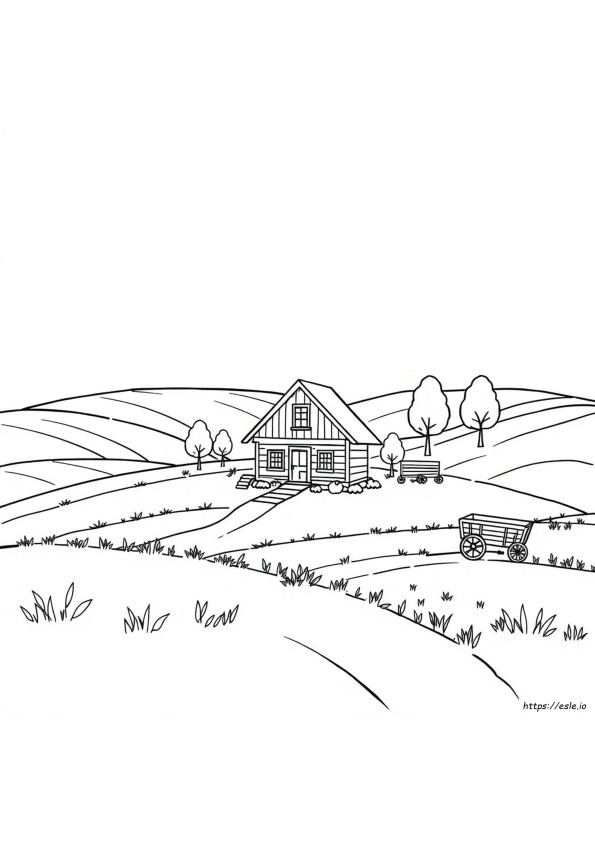 La Casa Nella Prateria Disegni Da Colorare