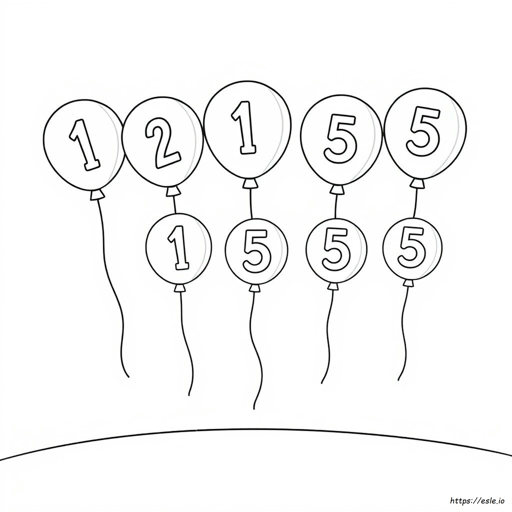 Numeri Da 1 A 5 Da Colorare Per La Scuola Materna