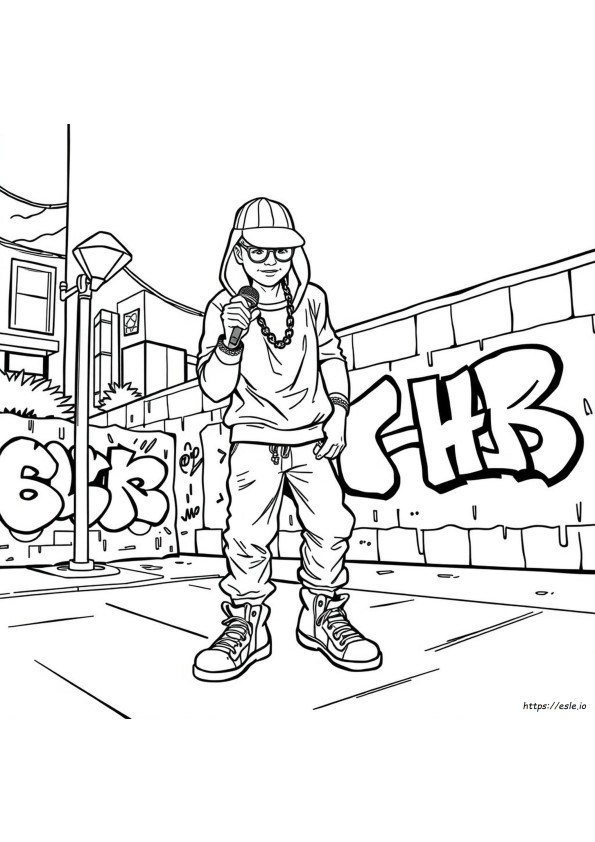 Desenhos De Hip Hop Para Colorir