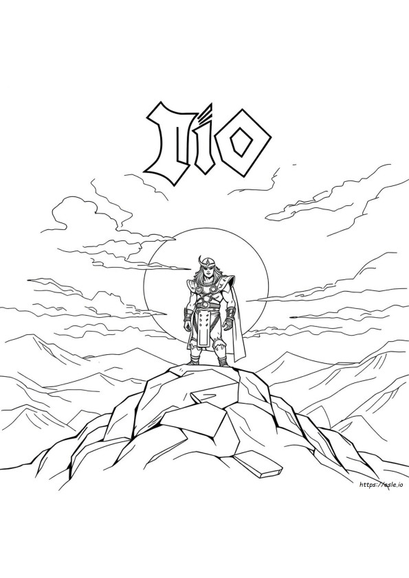 Kolorowanki Dio