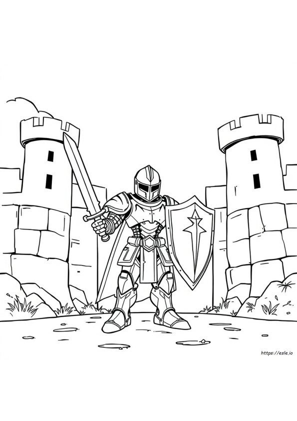 Robo Knight Da Colorare
