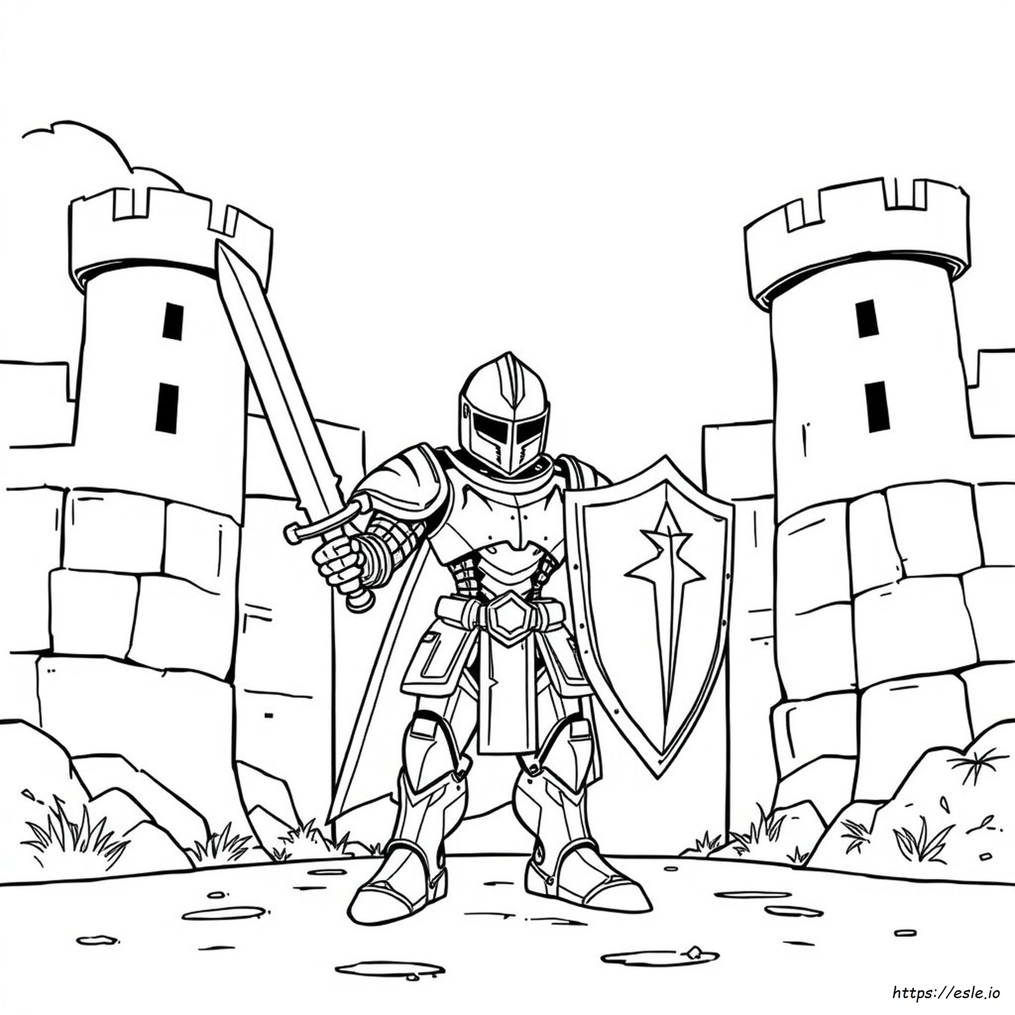 Robo Knight Coloring Page