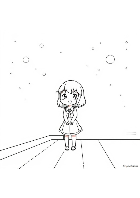 Páginas Para Colorear De Chibi Nezuko