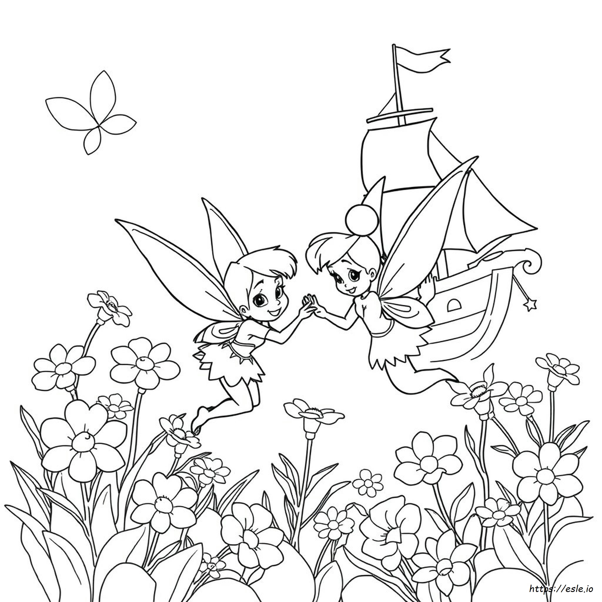 Tinkerbell And The Pirate Fairy Coloring Pages