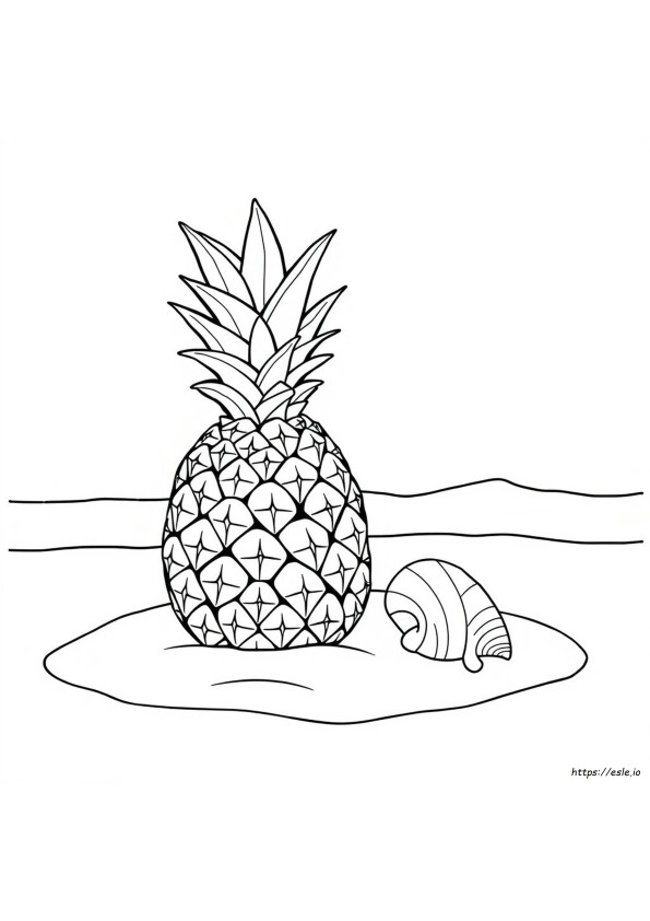 Piña Para Colorear Imprimible