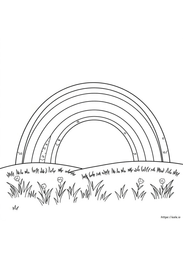 Arco-Íris Para Colorir Por Números
