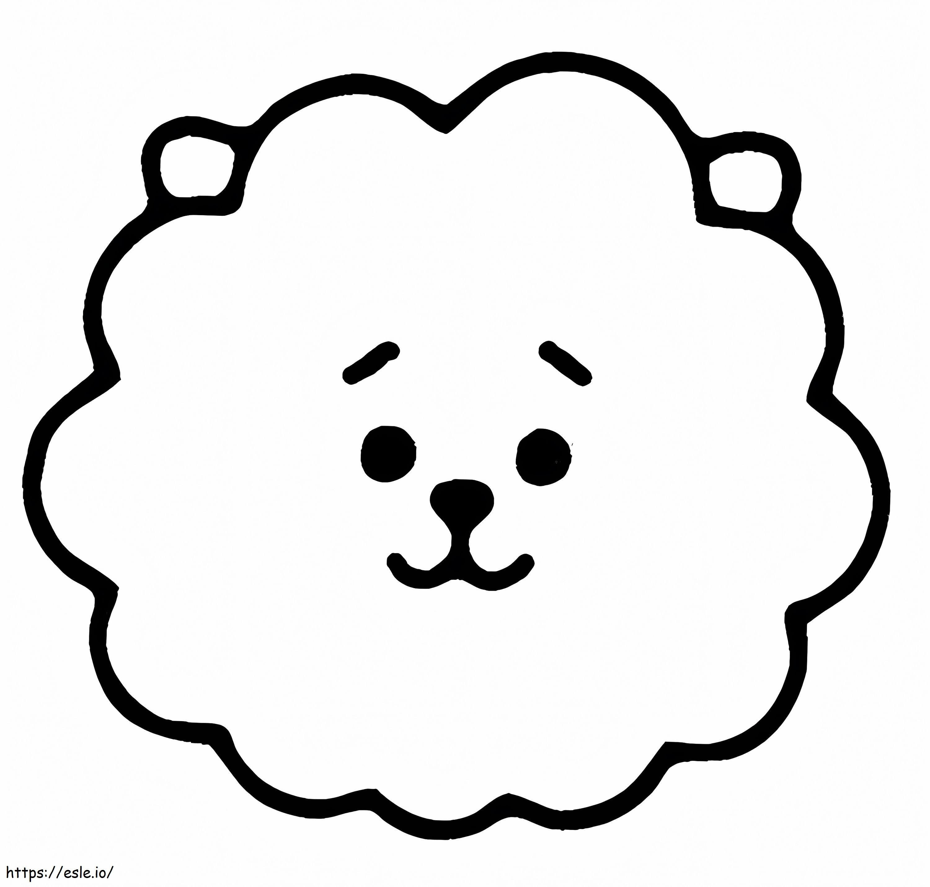 RJ From BT21 coloring page