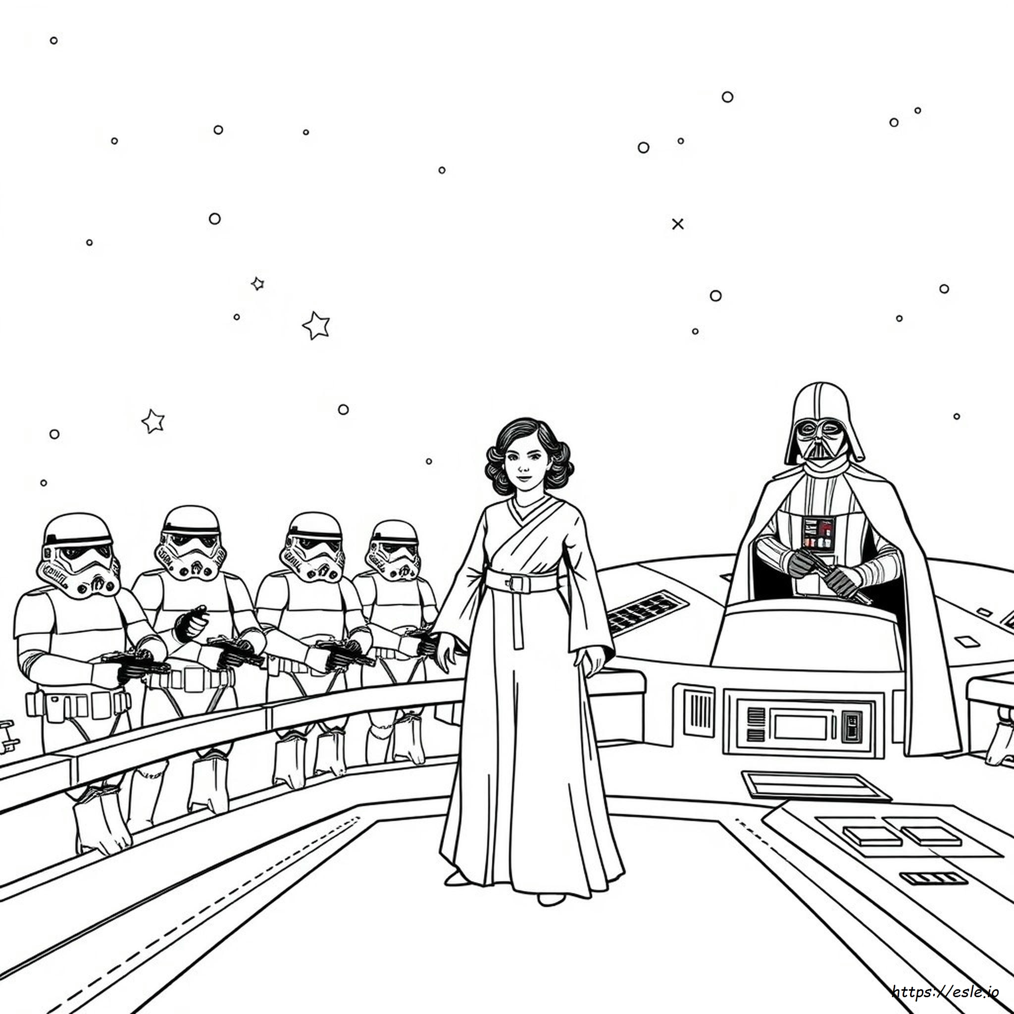 Disegni Da Colorare Star Wars Leia
