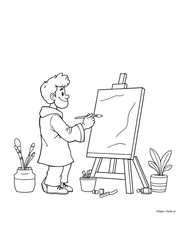 Páginas Para Colorear De Artistas Gratis
