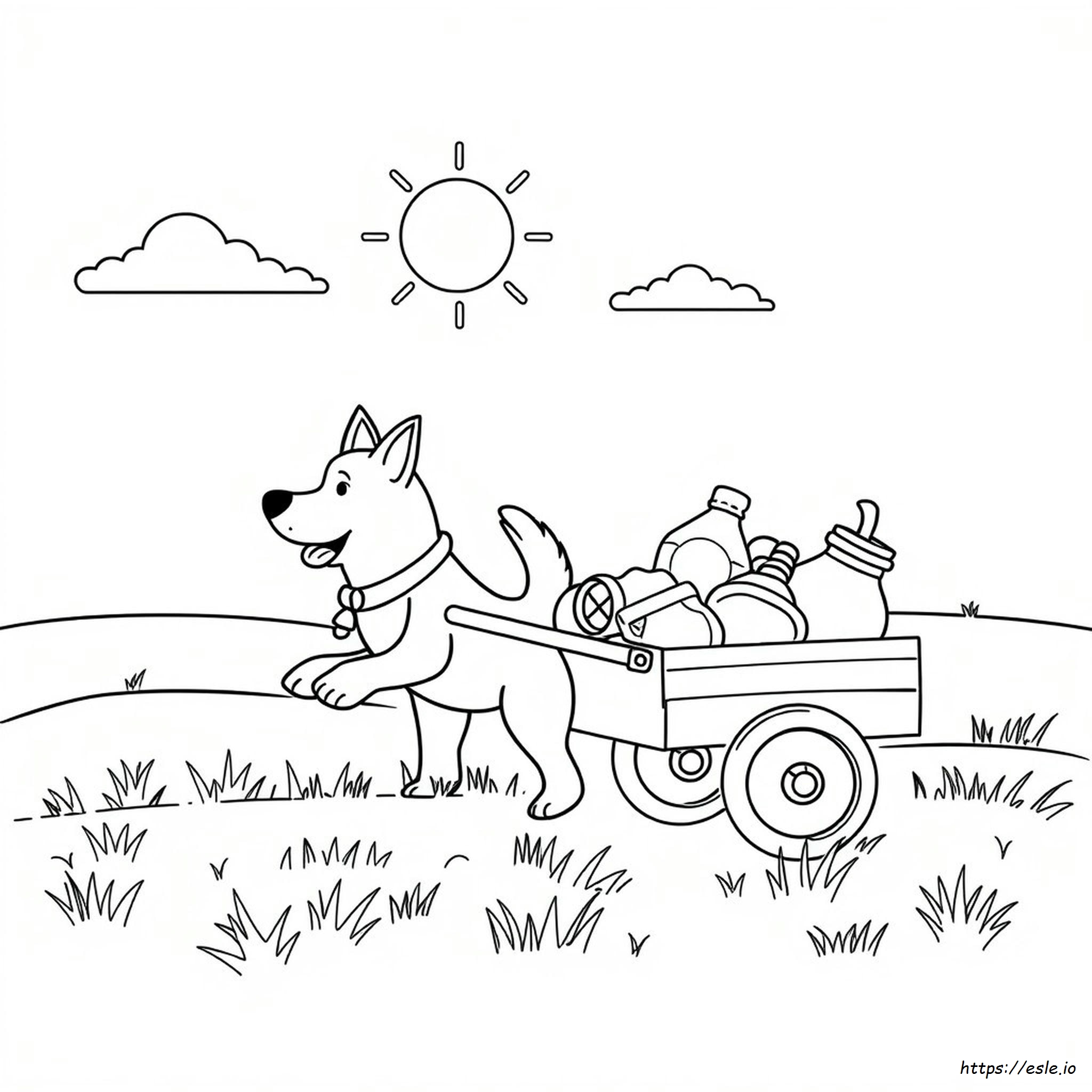 Hard Dog Coloring Pages