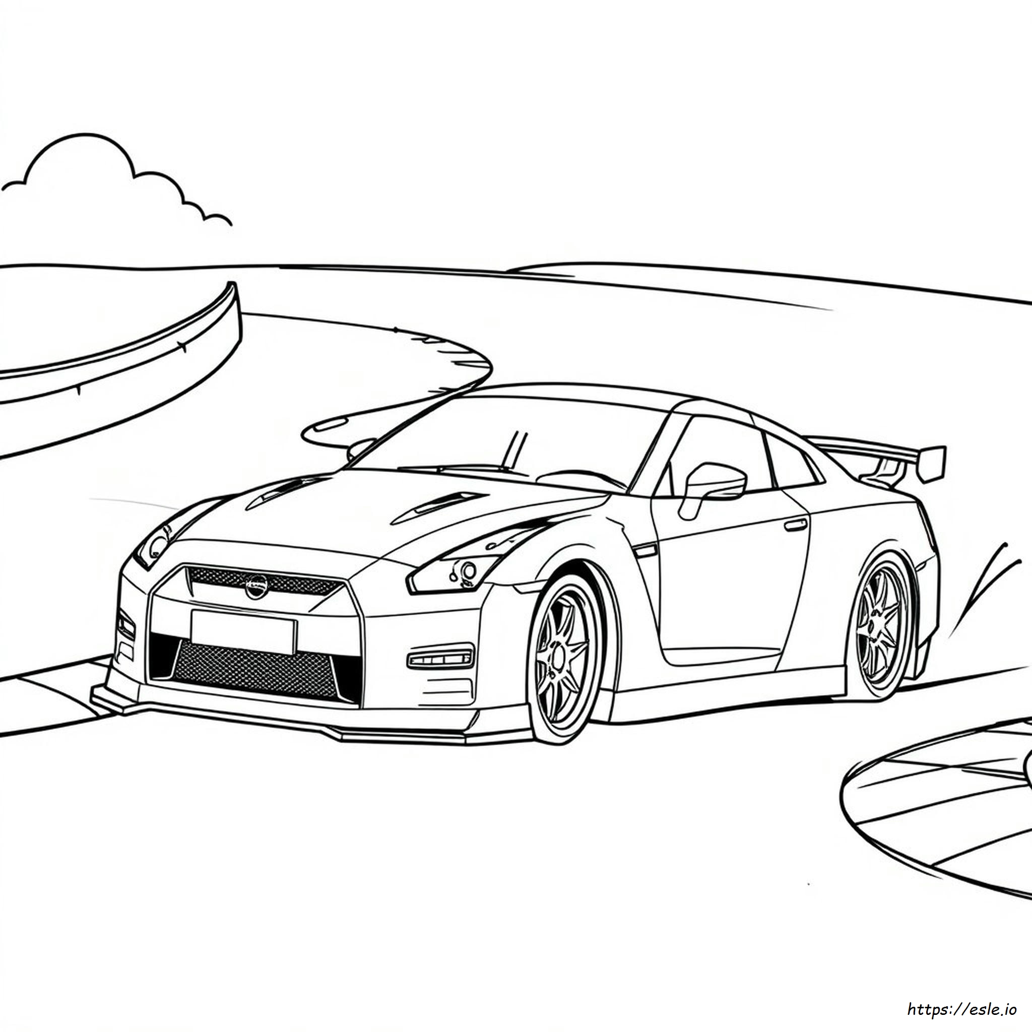 Nissan Gtr Da Colorare E Stampare