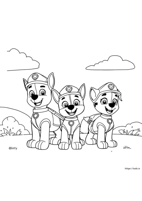 Kolorowanka Psi Patrol Do Druku