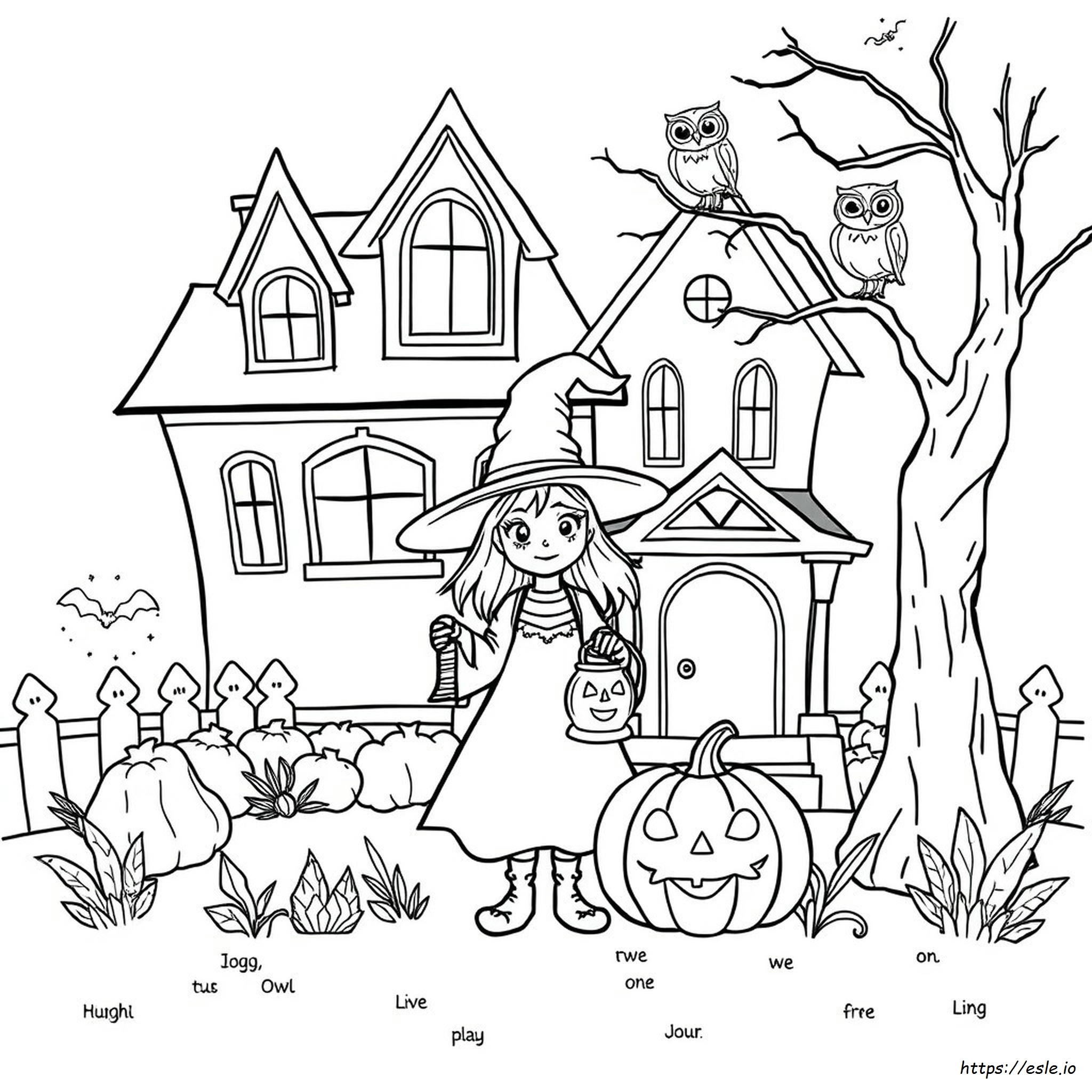 Cute Halloween Coloring Pages For Adults