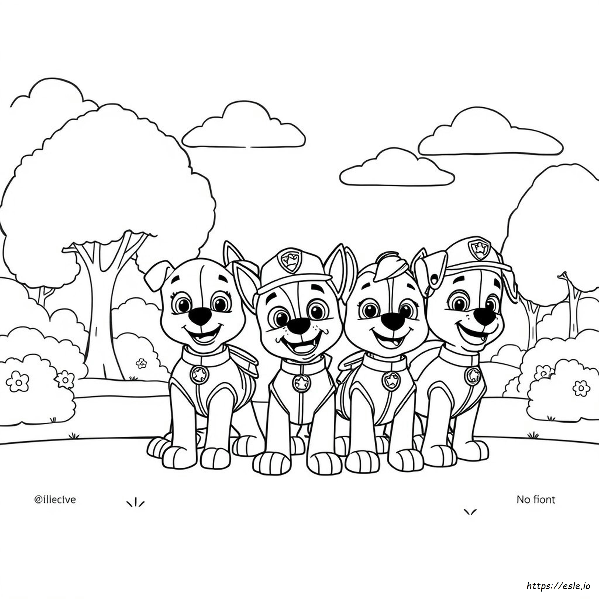 Paw Patrol Boyama Sayfaları Yazdır