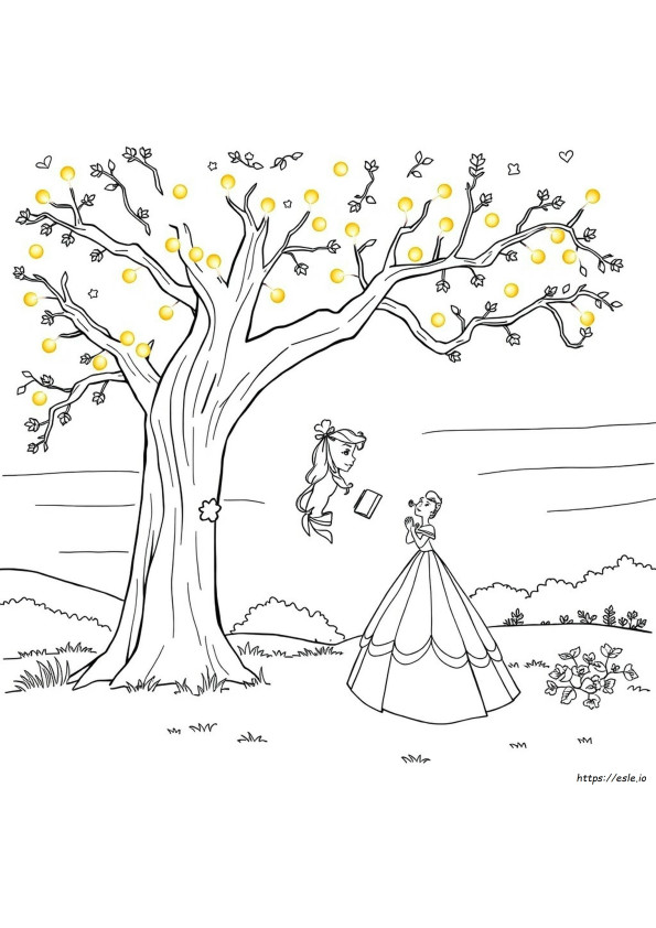 Disney Princess Belle Colouring Pages