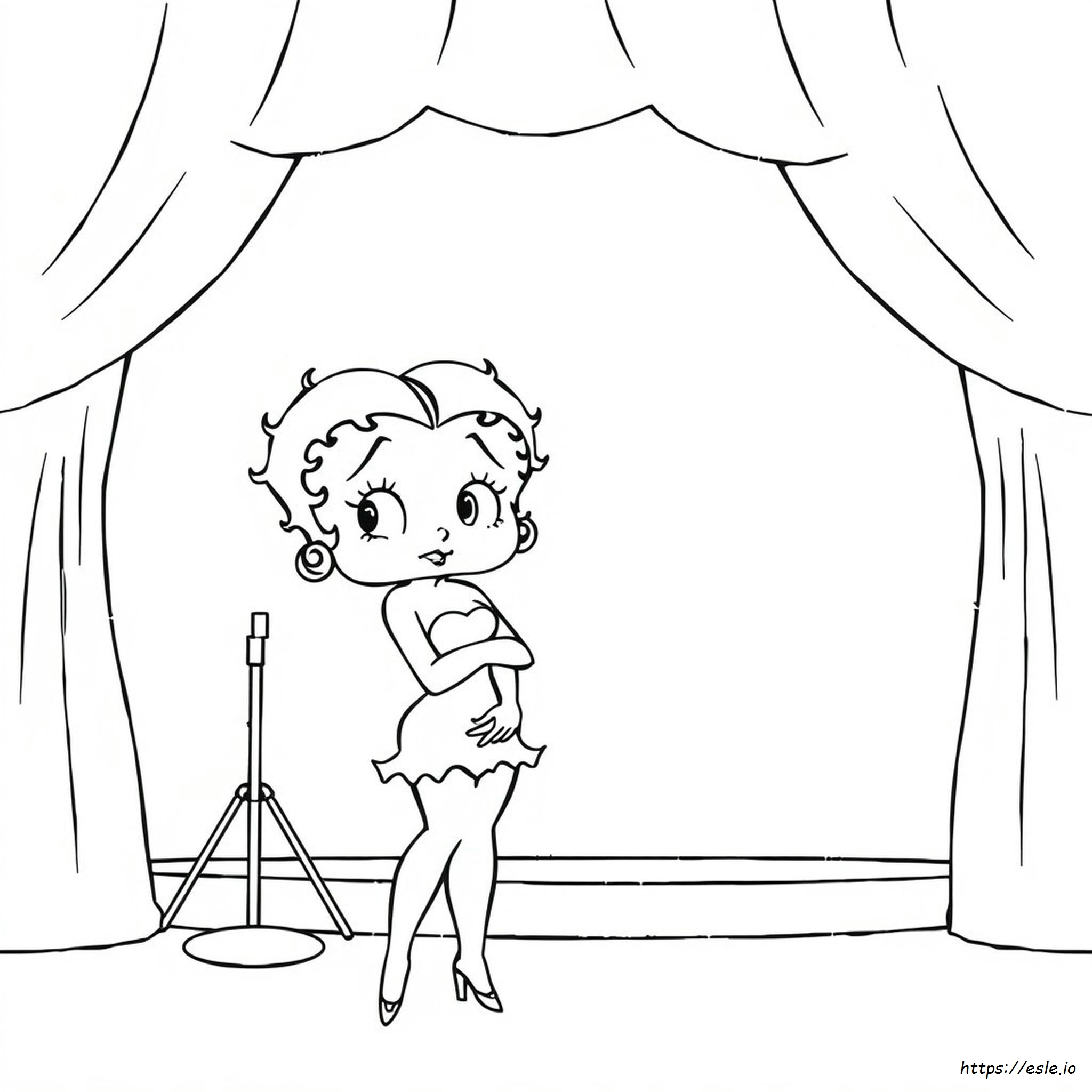 Betty Boop Kleurplaten kleurplaat