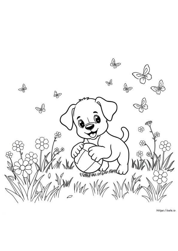 Cute Puppy Coloring Pages Printable