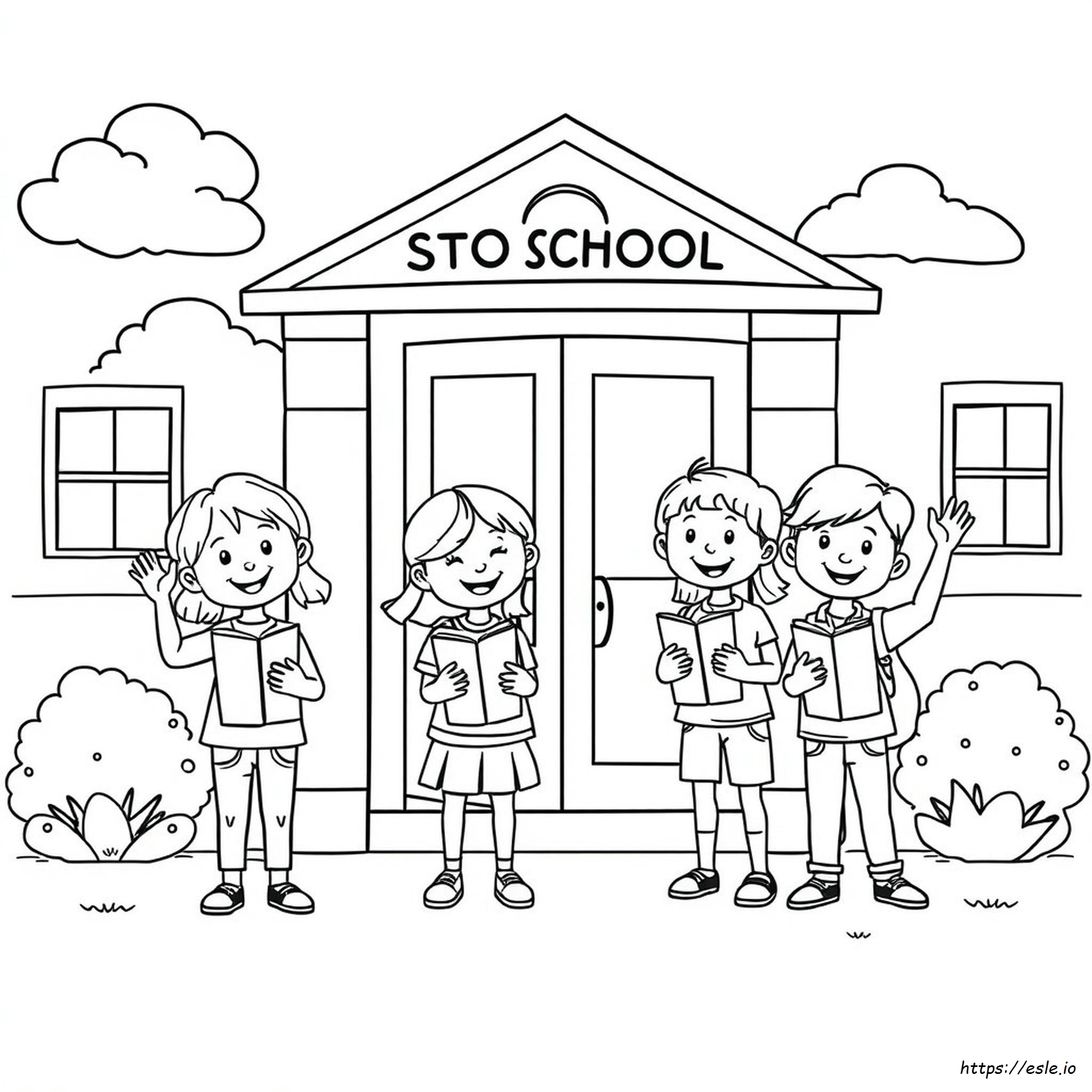 Preschool Back To School Coloring Pages