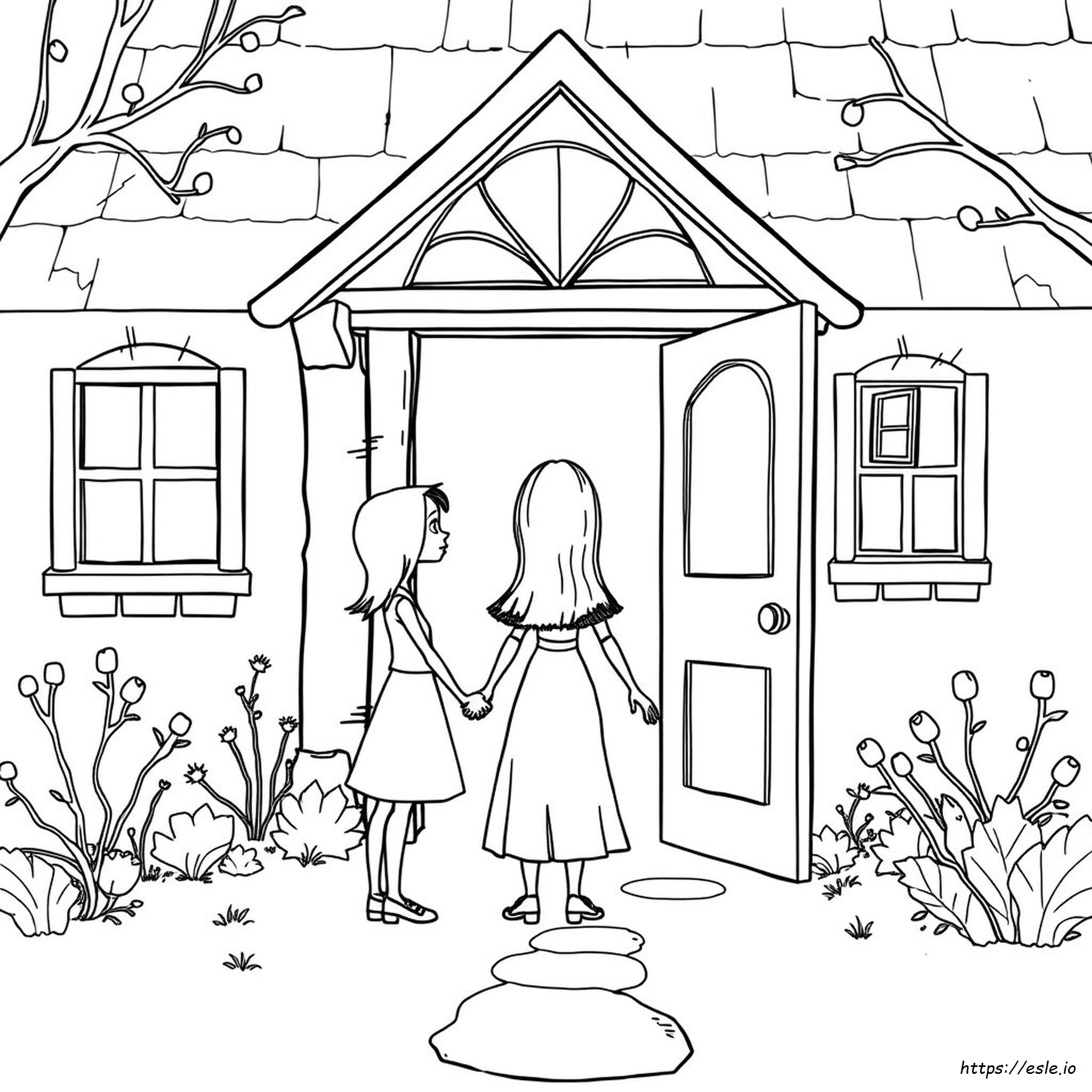 Printbare Coraline Film Coraline Kleurplaten kleurplaat
