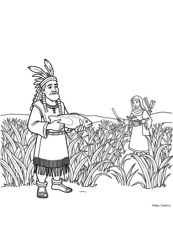 Coloriage Squanto