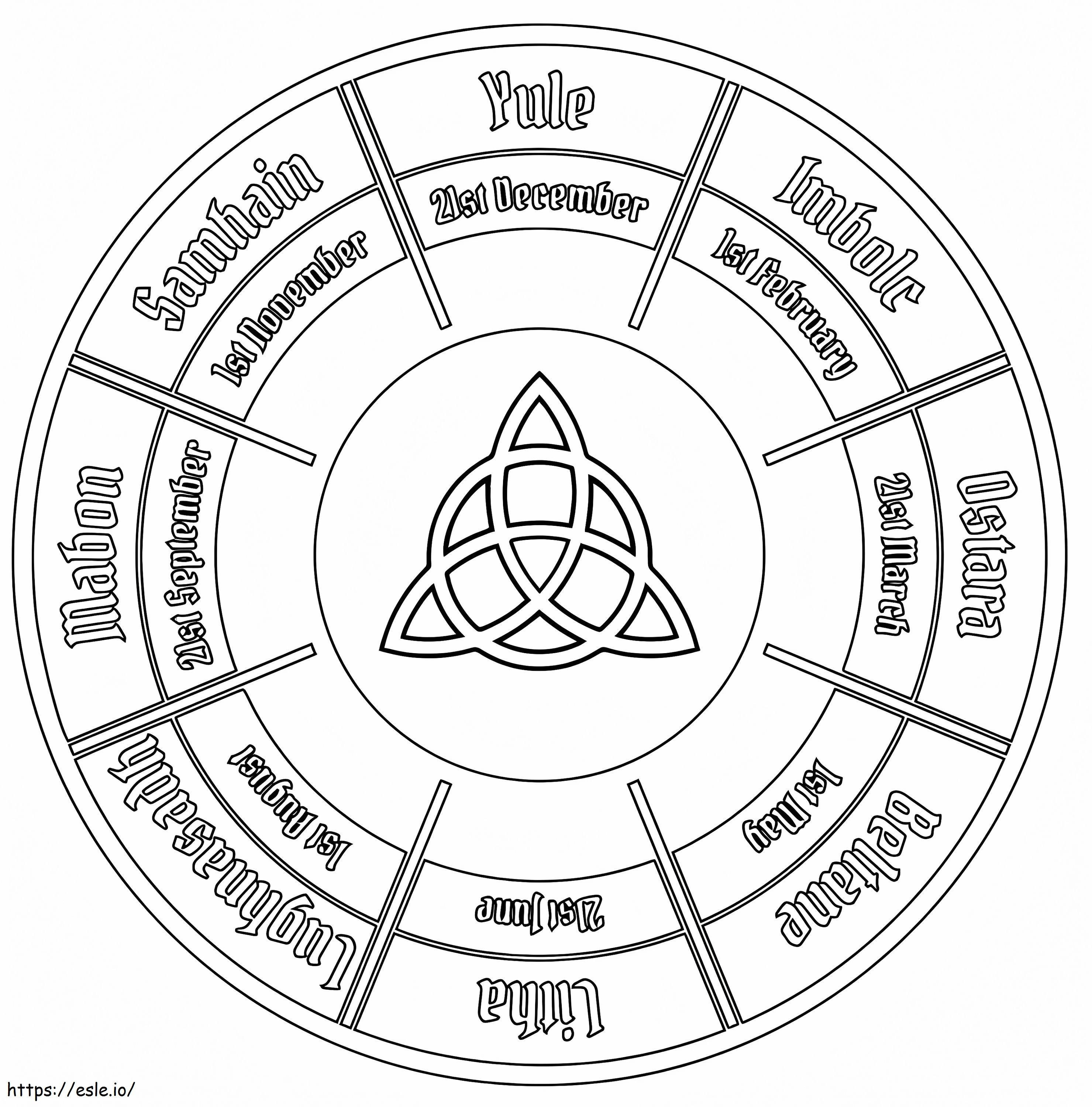 Printable Wiccan Coloring Pages 2025 Printable Wiccan Coloring Pages 2025