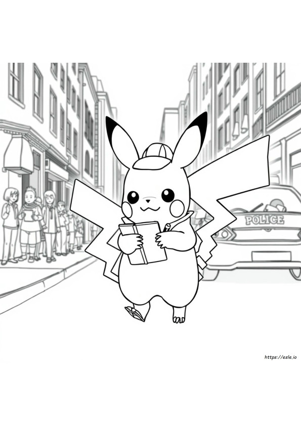 Kolorowanki Z Filmu Pokemon Detektyw Pikachu
