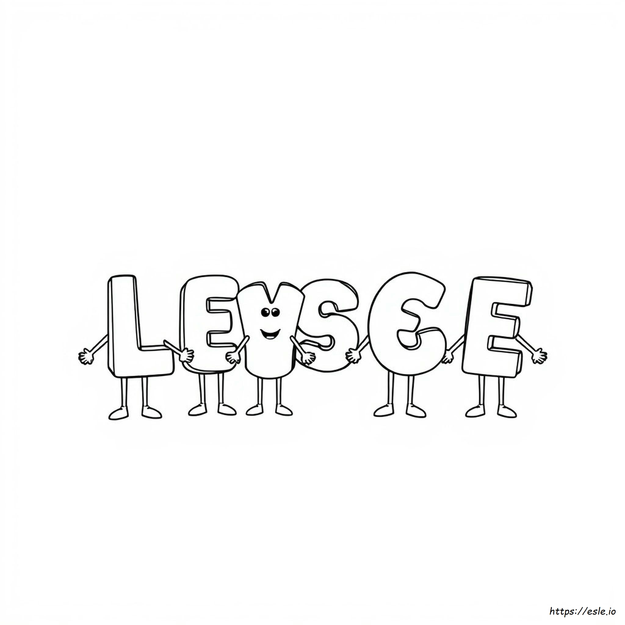 De Letter Mensen Kleurplaten kleurplaat