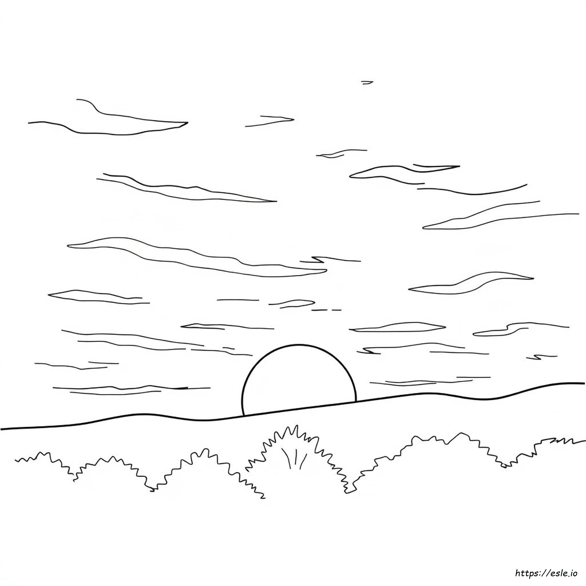 How To Color Sunset