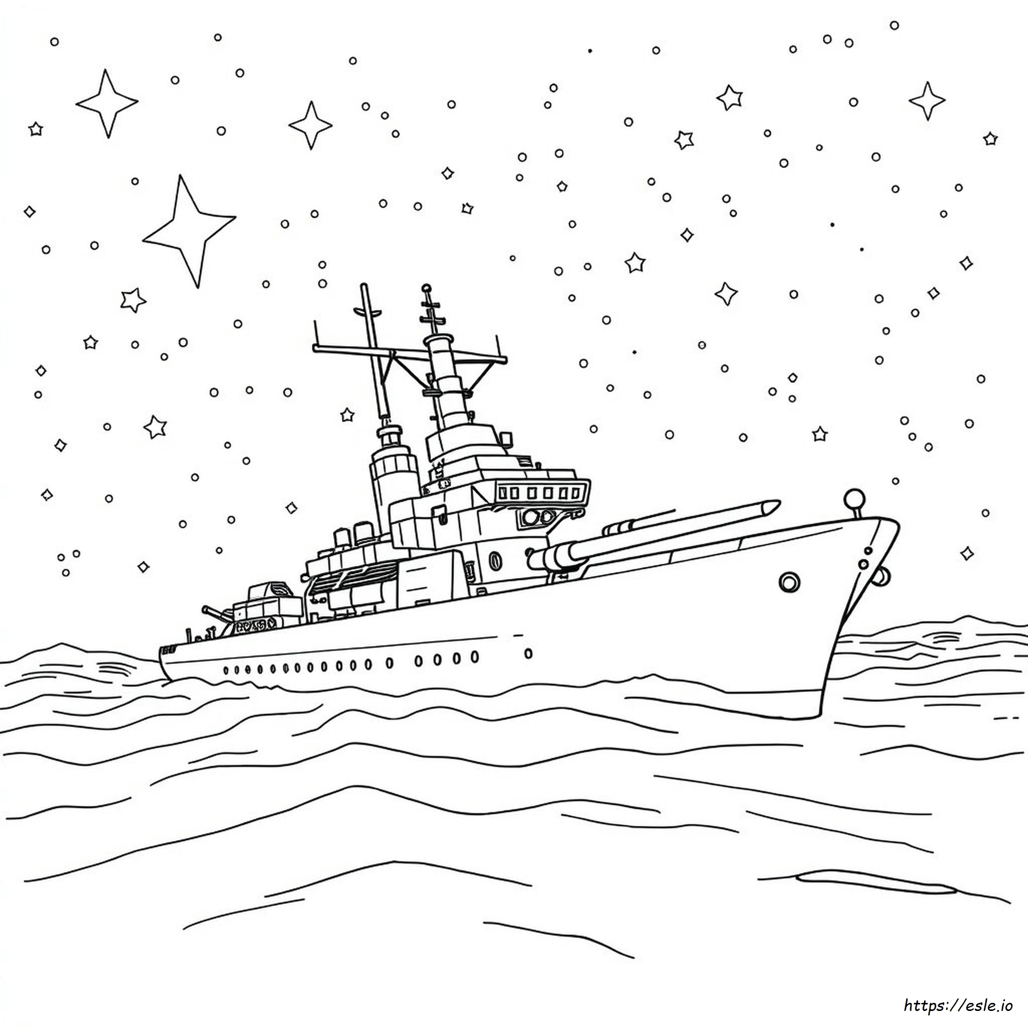 War Ship Coloring Pages