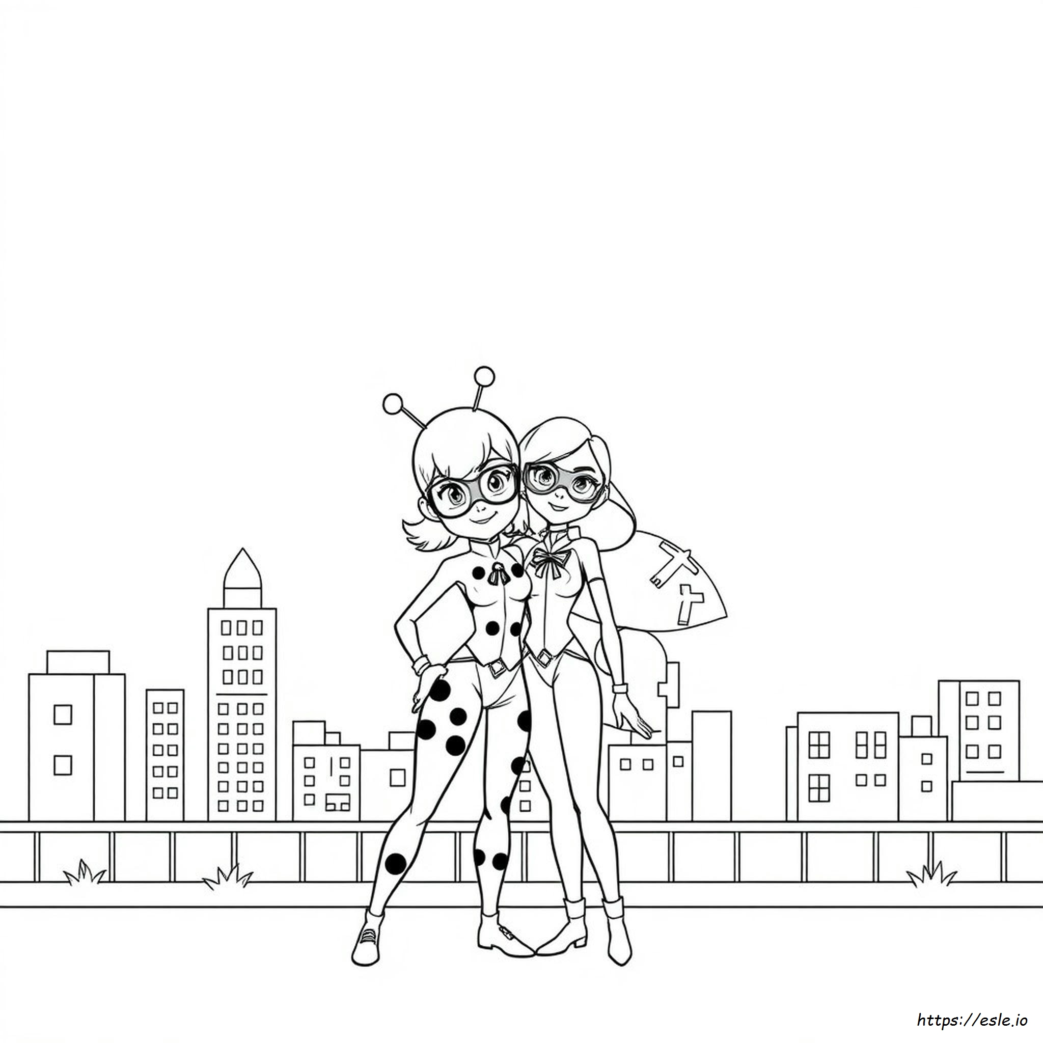 Ladybug Coloring Pages Miraculous Ladybug Marinette Drawing Easy